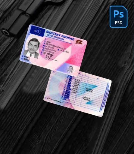 Czech driving license PSD